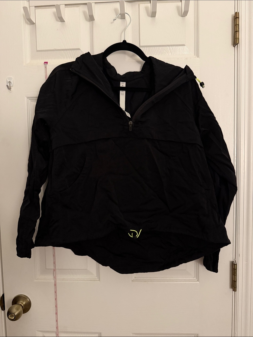 Lululemon Lightweight Pullover Windbreaker Jacket, Black, XS/S